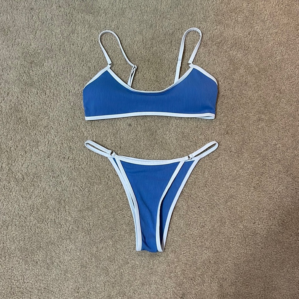 Blue bikini